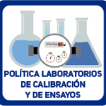 simbolo laboratorio, politica de laboratorios de calibracion y ensayos